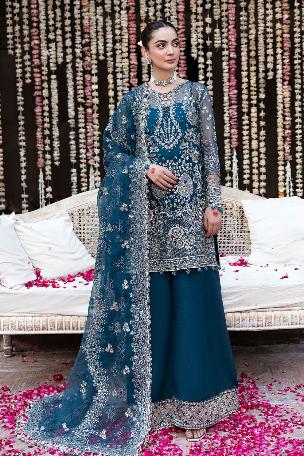 Shagna | Mehfil Festive Formals | SF-04- SAAHIL - Formal Dress - available at Maria Faisal in UK and USA.