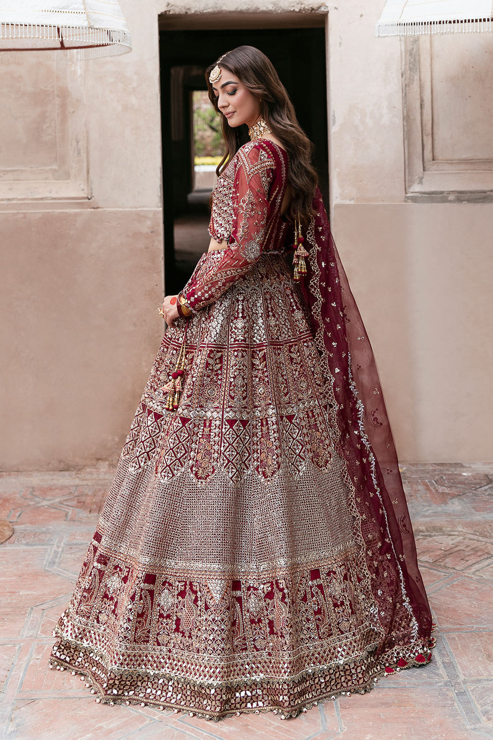 Shagna | Mehfil Festive Formals | SF-01- GULRUKH - Formal Dress - available at Maria Faisal in UK and USA.