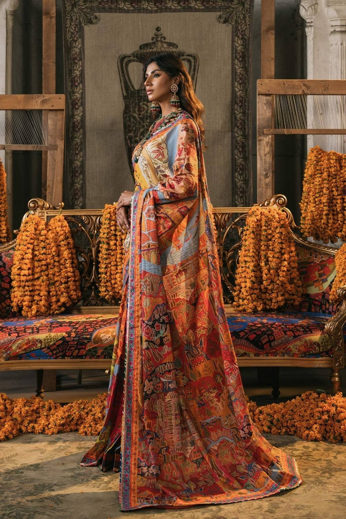 Fahad Hussayn | Lawn Banger | Mewar by Maria Faisal - Registered Vendor of : Fahad Hussayn - type : Ladies Clothes - 100% original wedding dresses
