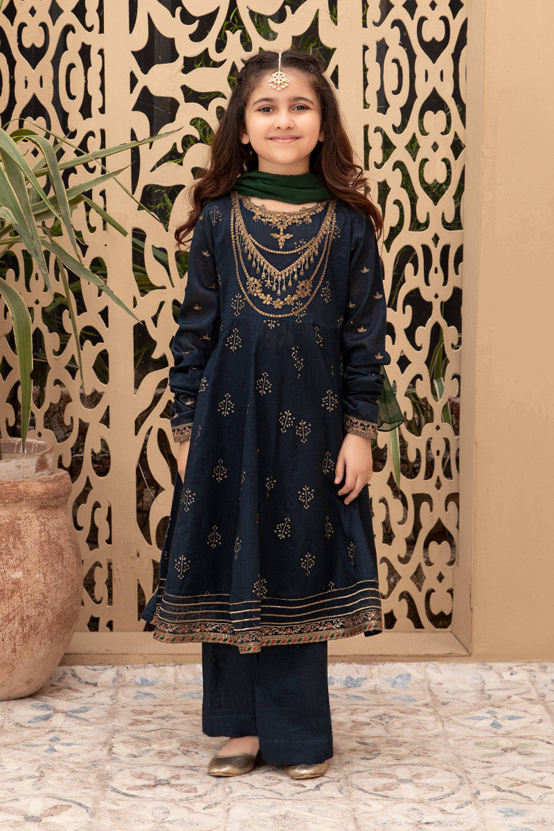 2 Piece Embroidered Lawn Suit - Kids Clothing - available at Maria Faisal in UK and USA.