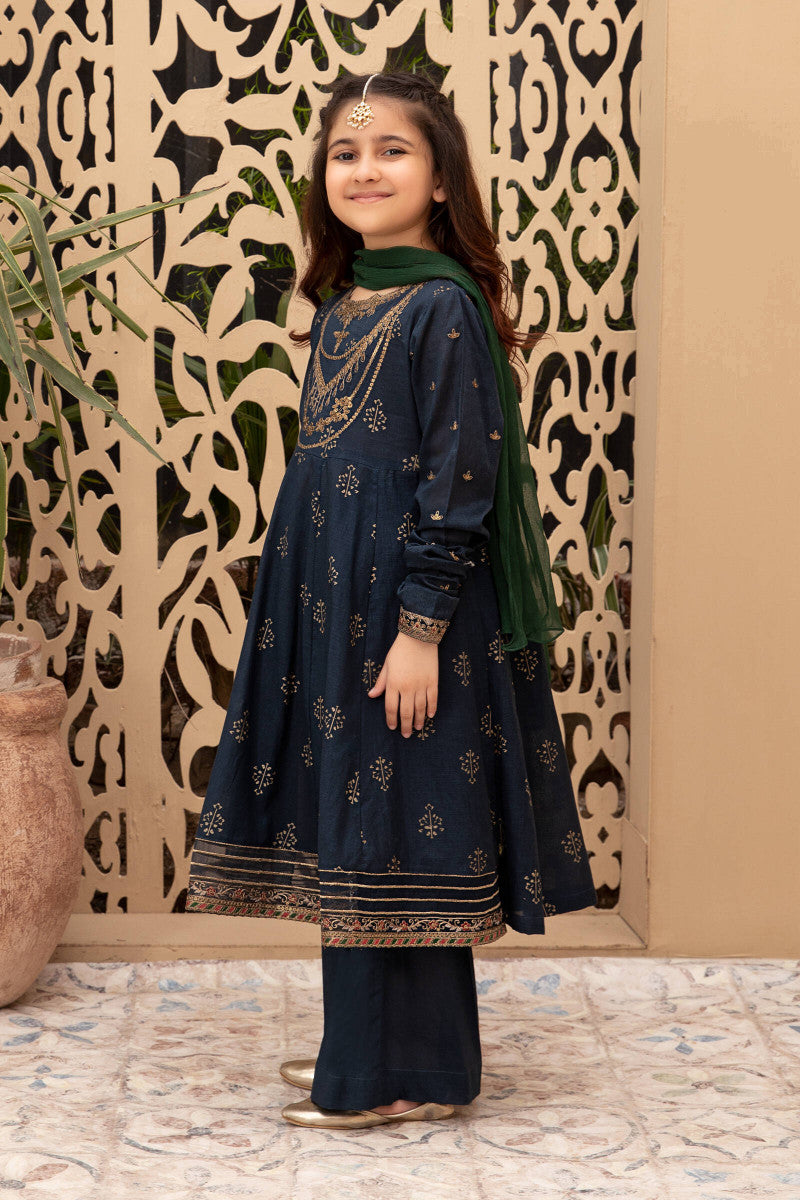 2 Piece Embroidered Lawn Suit - Kids Clothing - available at Maria Faisal in UK and USA.