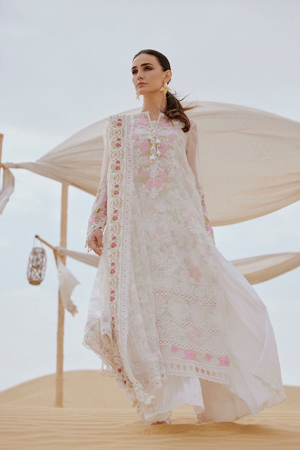 Saira Rizwan | Luxury Lawn 26 | IZEL-SRL26-09 - Dress - available at Maria Faisal in UK and USA.