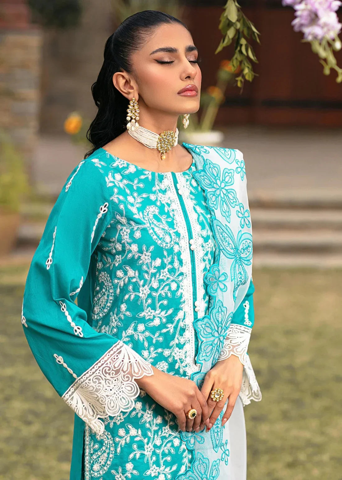 Mohagni | Muntazir Luxury Lawn 24 | MGZ-10 - Ladies Clothes 