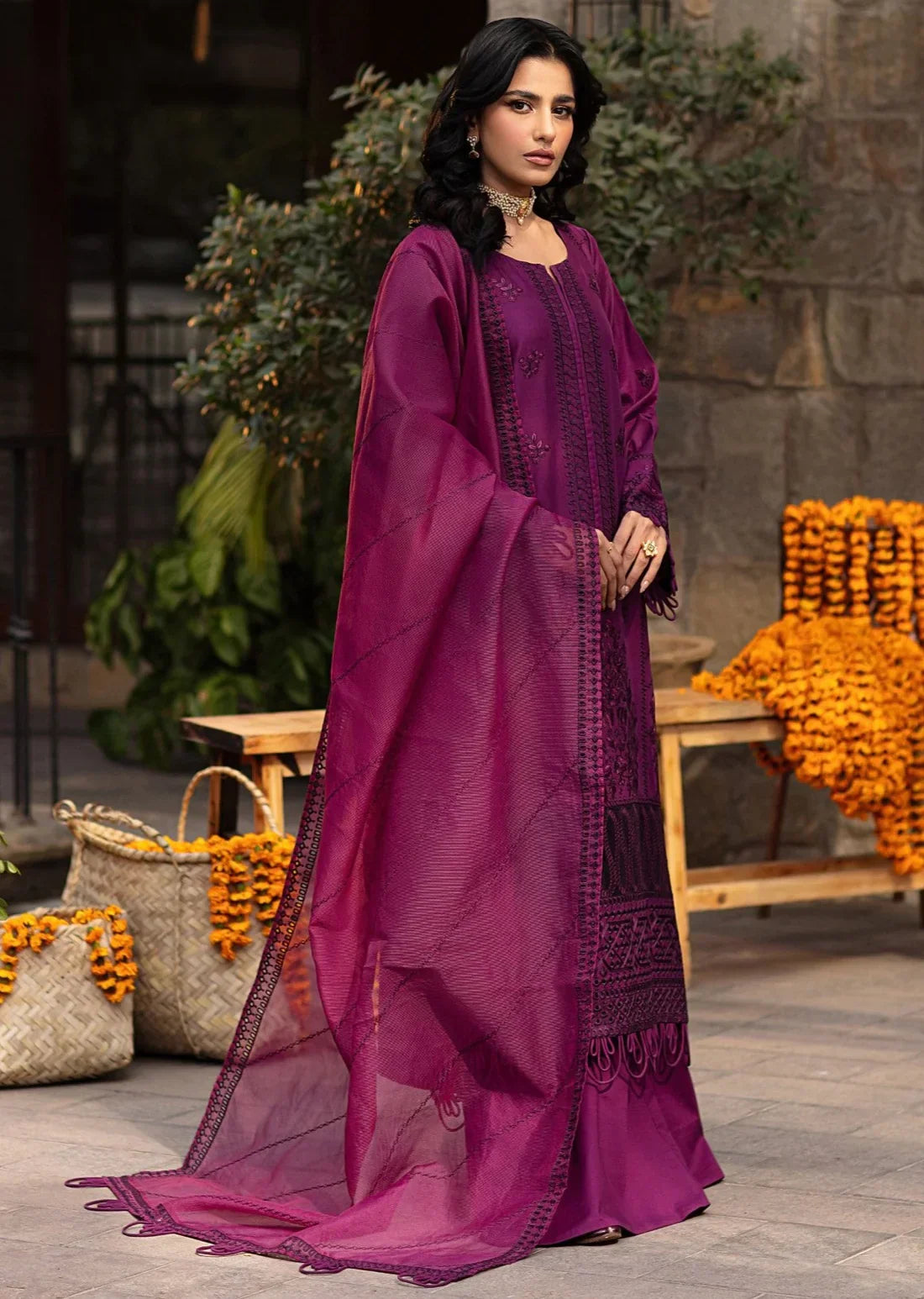 Mohagni | Muntazir Luxury Lawn 24 | CM-02 - Ladies Clothes 