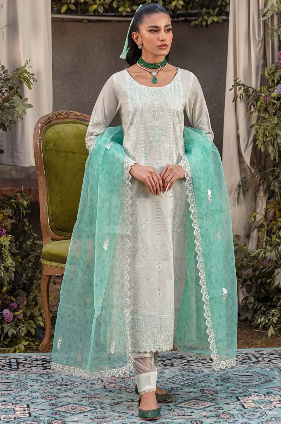 Mohagni | Muntazir Luxury Lawn 24 | CM-03 - Ladies Clothes 