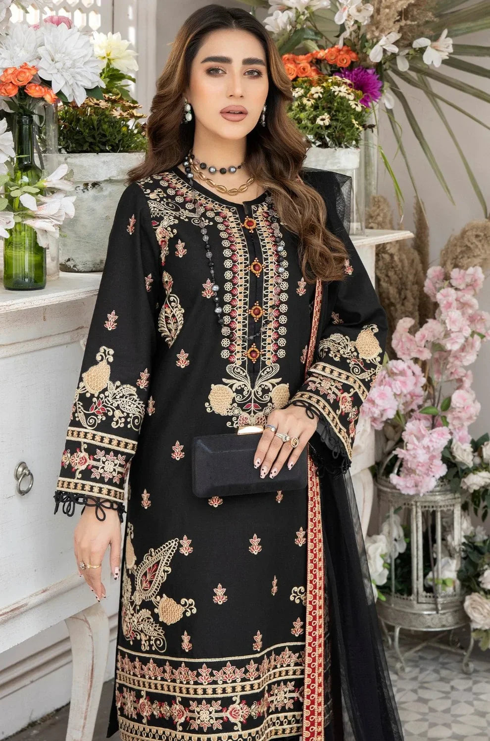 Mohagni | Muntazir Luxury Lawn 24 | AM-05 - Ladies Clothes 
