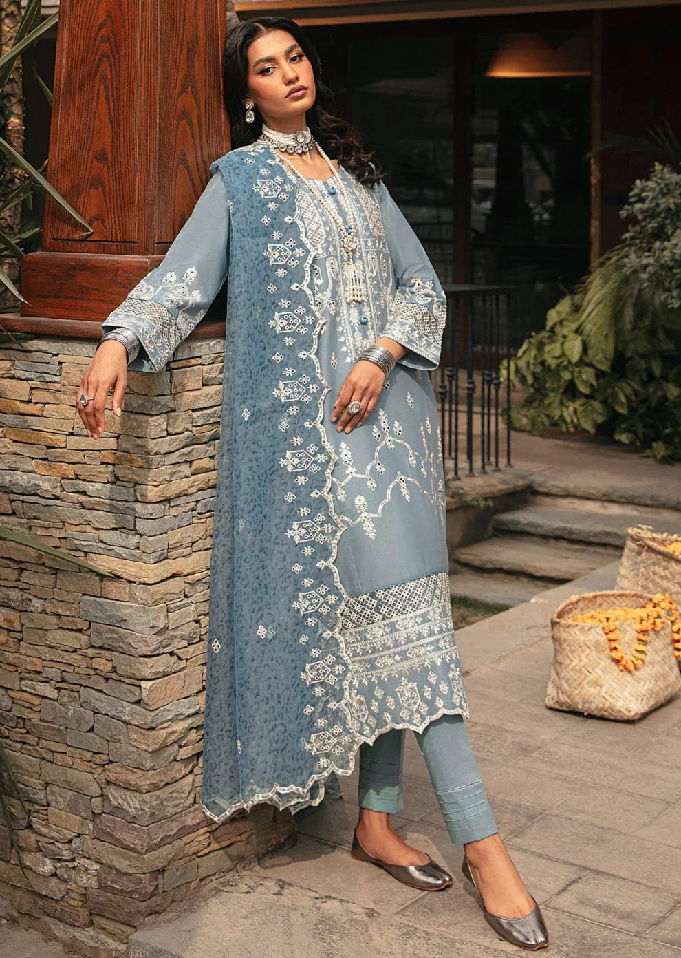 Mohagni | Muntazir Luxury Lawn 24 | CM-07 - Ladies Clothes 
