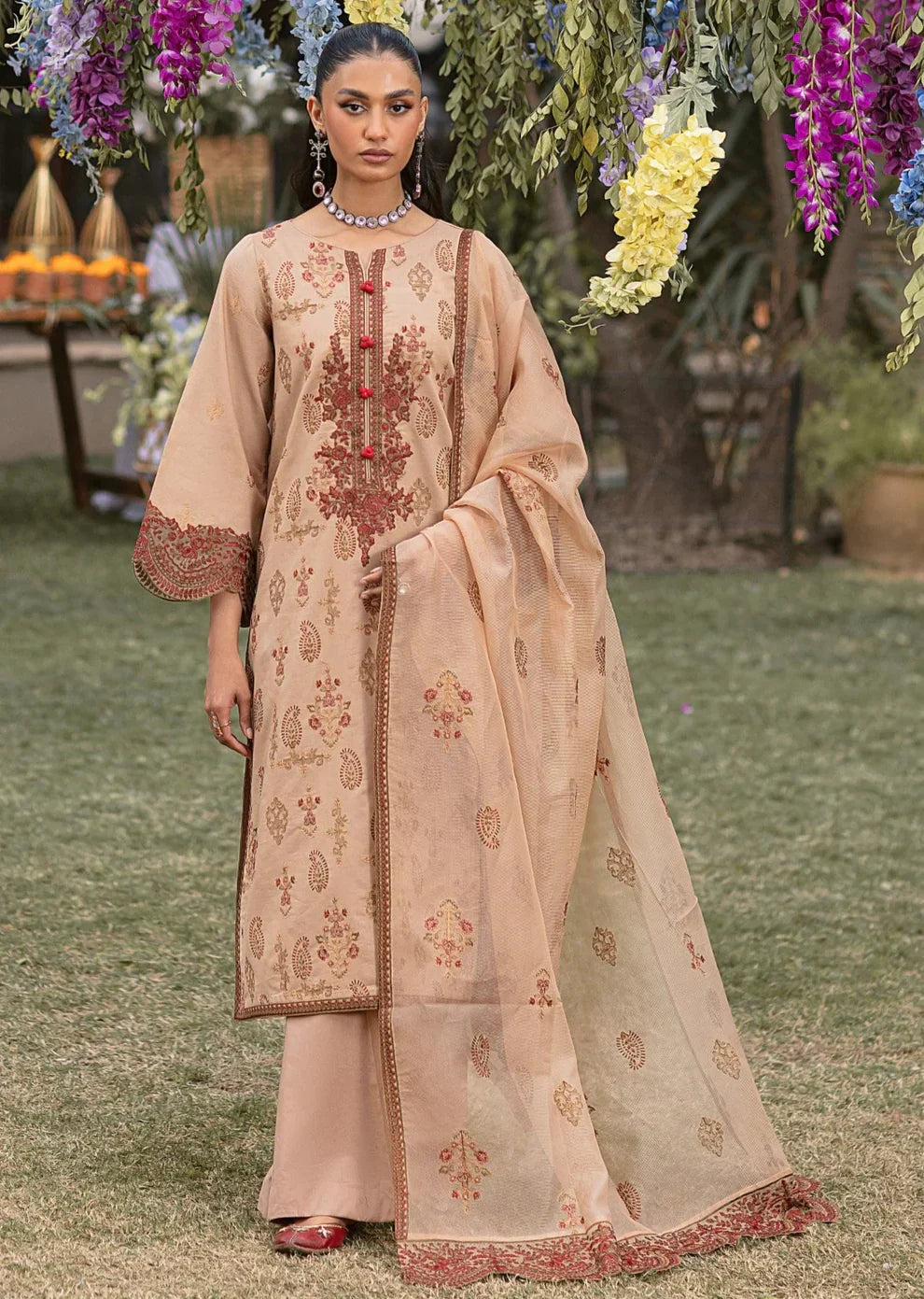 Mohagni | Muntazir Luxury Lawn 24 | CM-11 - Ladies Clothes 