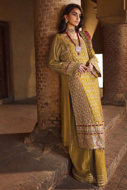 Motifz | Luxury Formal | 4129 - BAKHTAWAR - is Mehndi dress from Motifz - Ladies Clothes - Maria Faisal