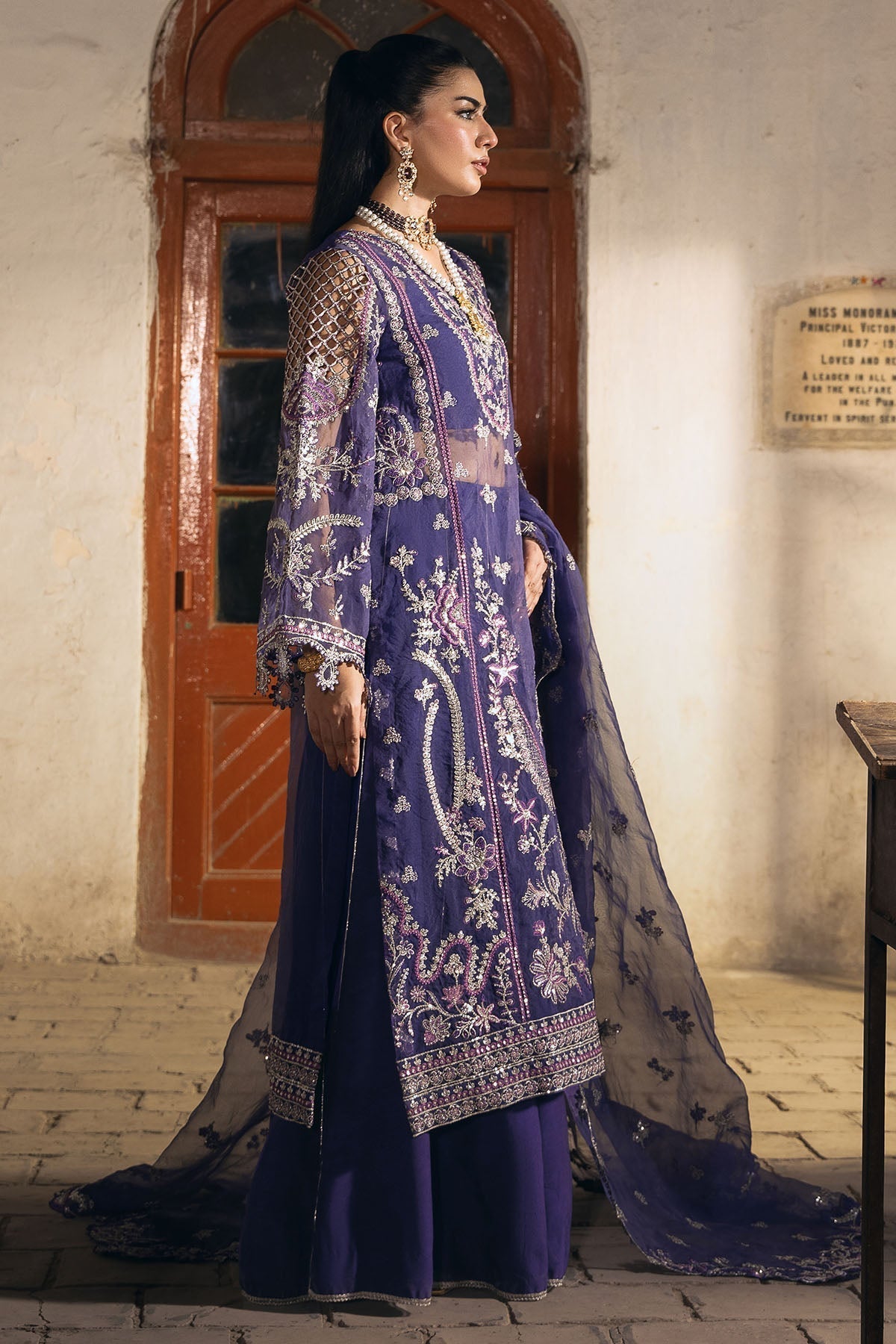 Motifz | Luxury Formal | 4811 - DAISHA - is Blue dress from Motifz - Ladies Clothes - Maria Faisal