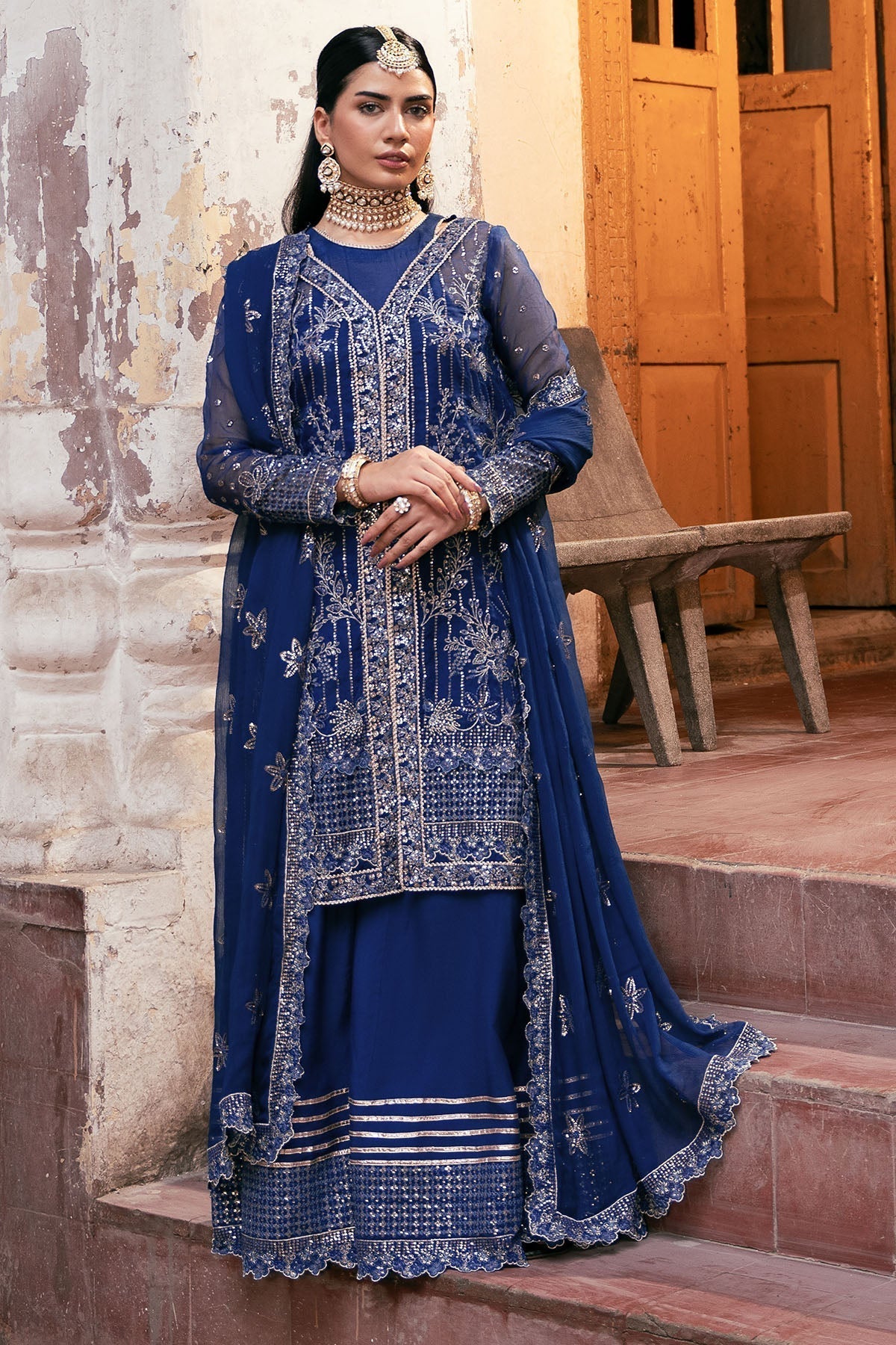 Motifz | Luxury Formal | 4813 - JASMIN - is Zinc dress from Motifz - Ladies Clothes - Maria Faisal