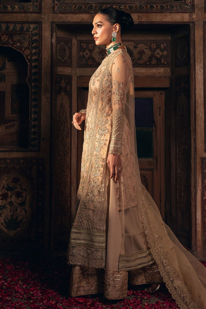 Motifz | Luxury Formal | 4821 - SHERBANO - is Beige dress from Motifz - Ladies Clothes - Maria Faisal