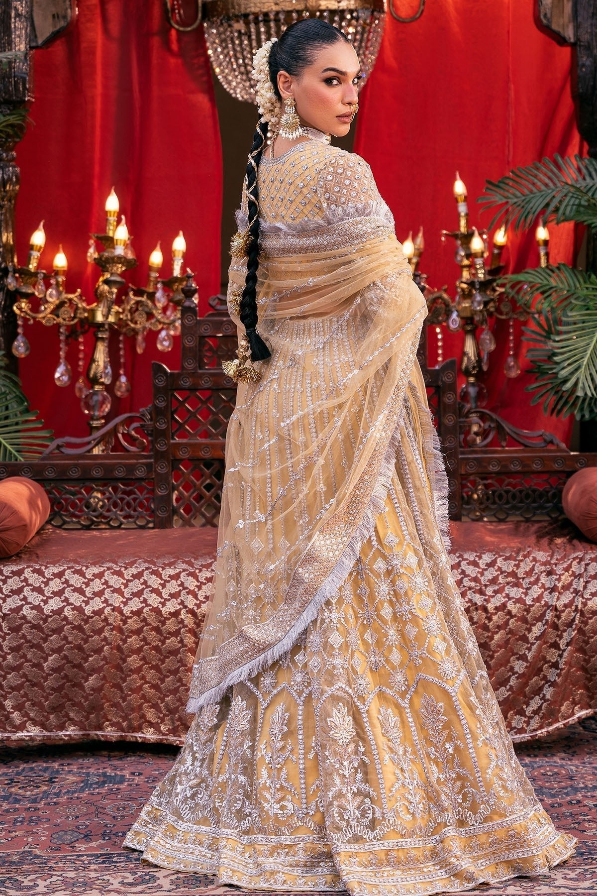 Motifz | Luxury Formal | 4826 - OMAIRA - is Yellow dress from Motifz - Ladies Clothes - Maria Faisal