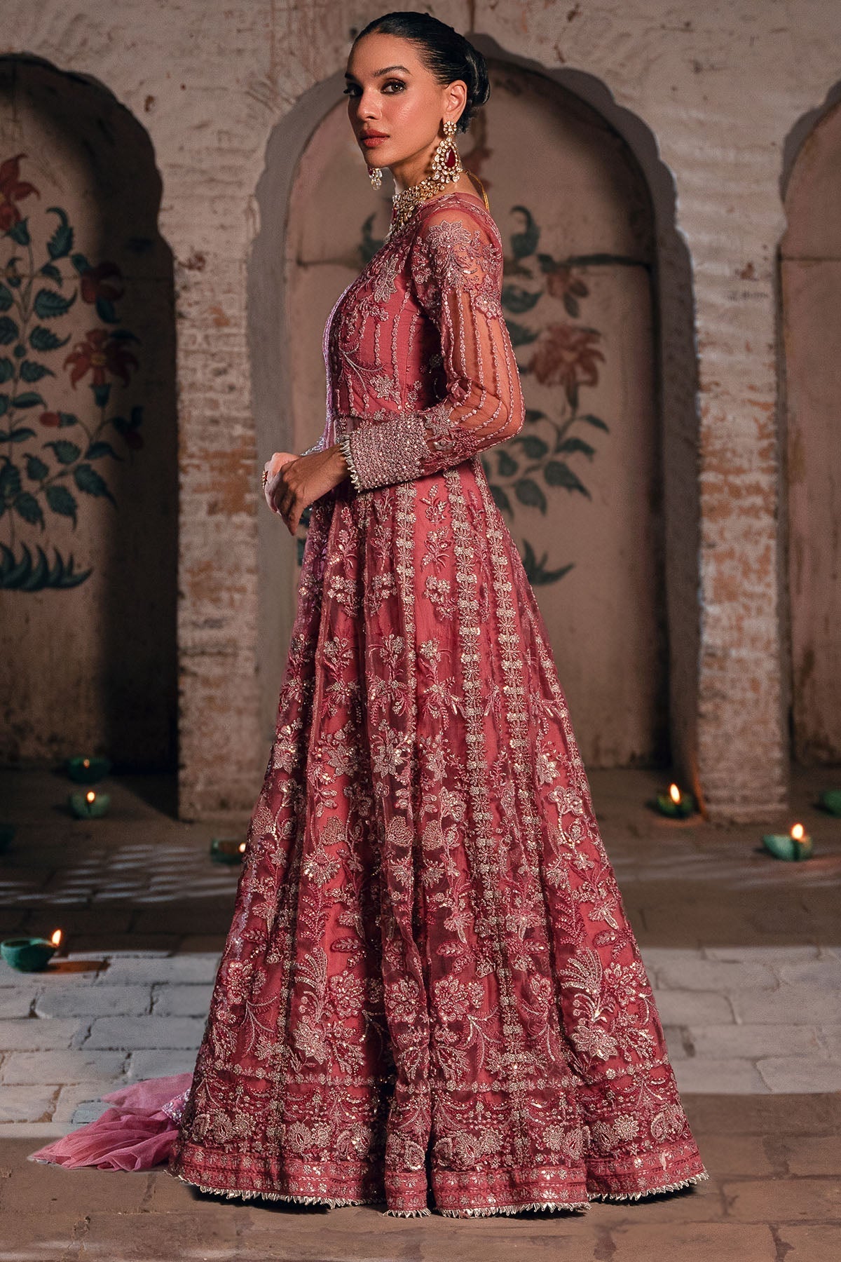 Motifz | Luxury Formal | 4827 - RAYAH - is Pink dress from Motifz - Ladies Clothes - Maria Faisal