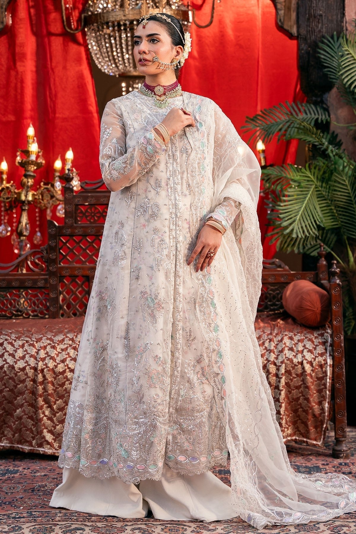Motifz | Luxury Formal | 4829 - GULNAAR - is White dress from Motifz - Ladies Clothes - Maria Faisal