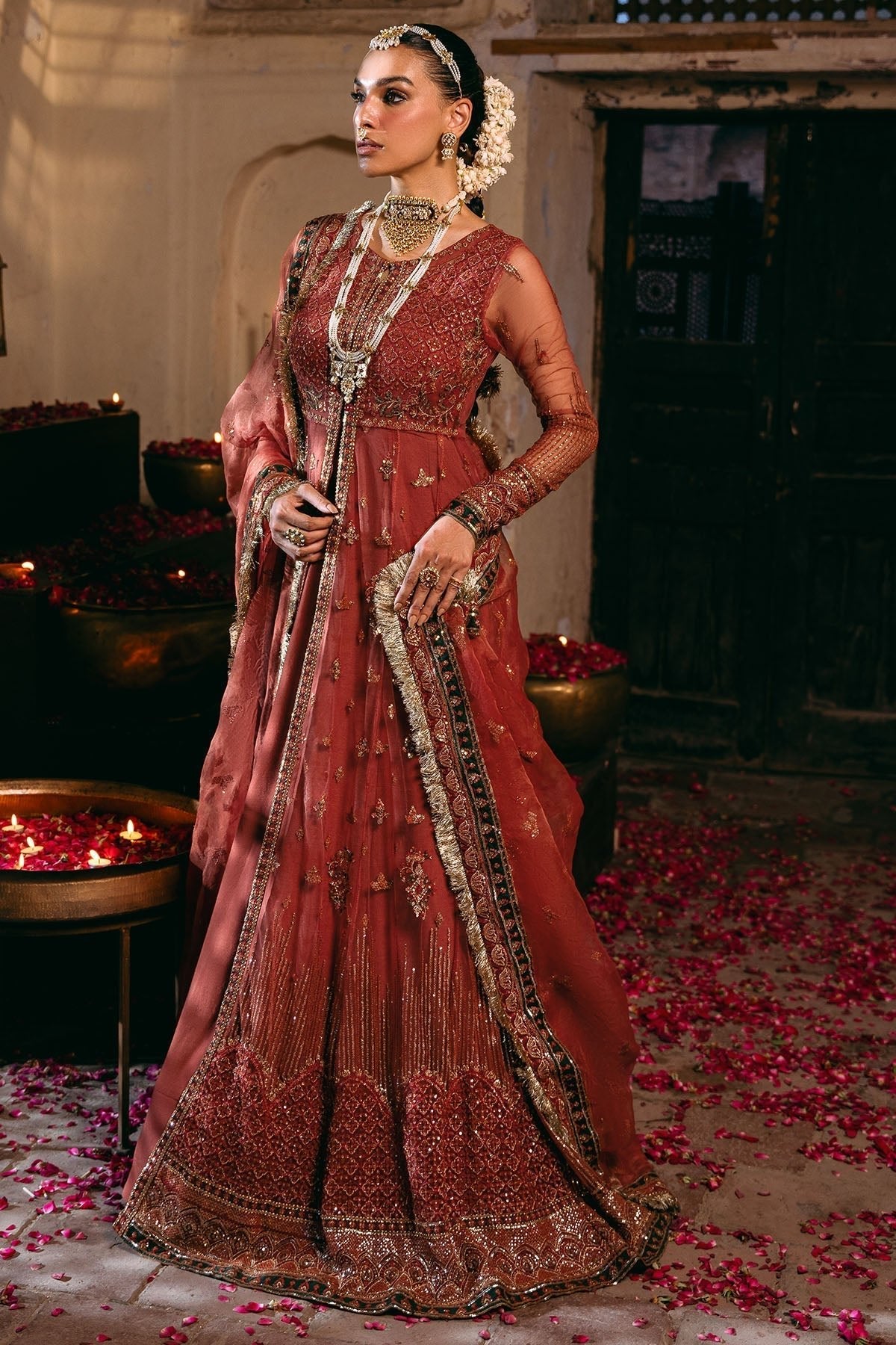 Motifz | Luxury Formal | 4830 - RINAZ - is Red dress from Motifz - Ladies Clothes - Maria Faisal