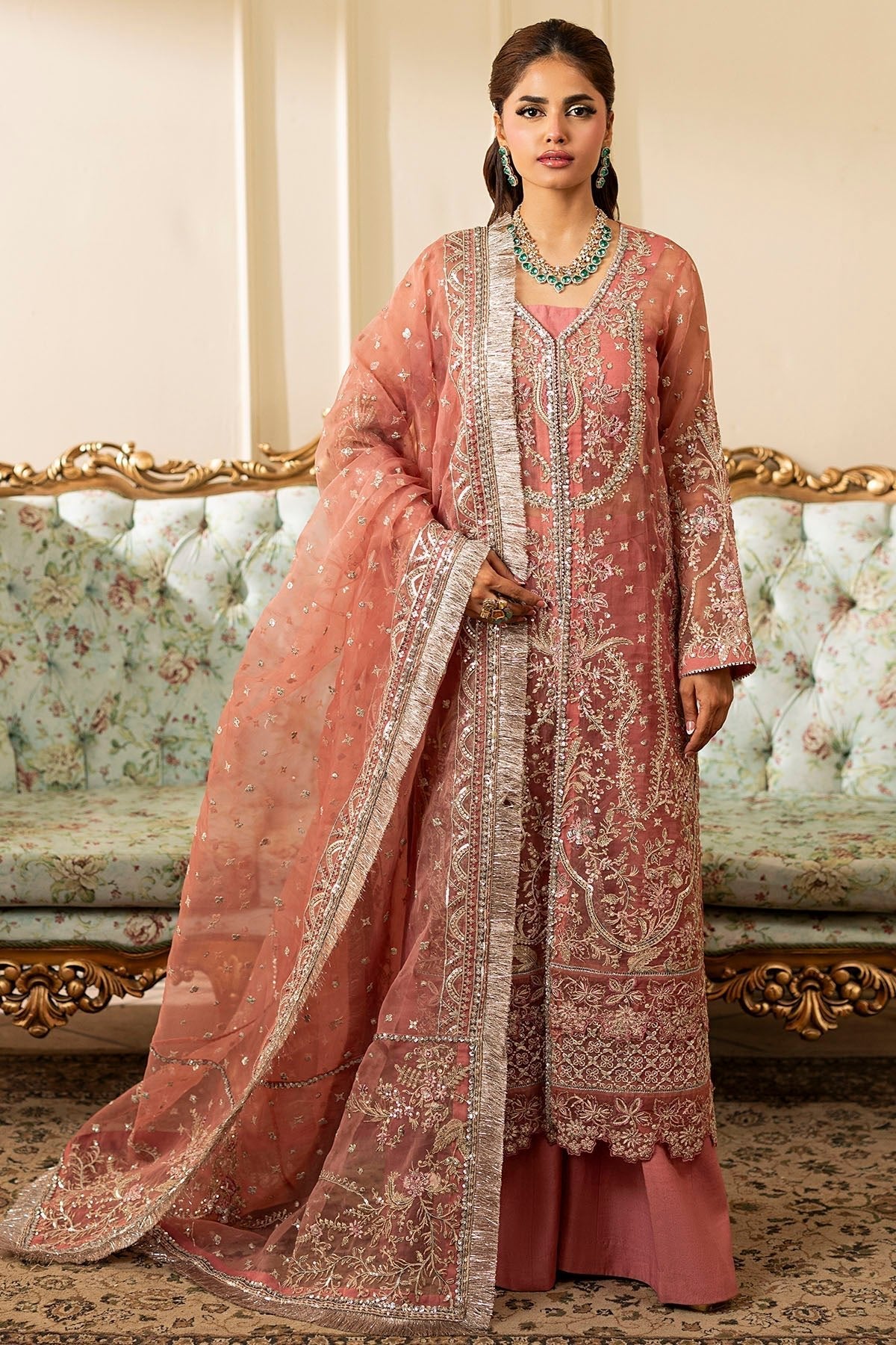 Motifz | Luxury Formal | 5134 - SUMMER - is Blush Pink dress from Motifz - Ladies Clothes - Maria Faisal