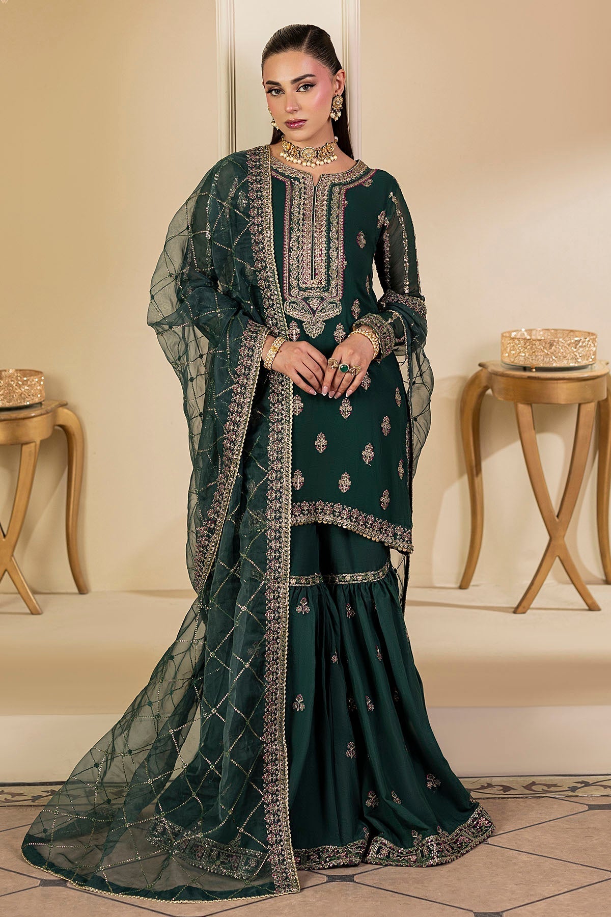 Motifz | Luxury Formal | 5135 - JADE - is Zinc dress from Motifz - Ladies Clothes - Maria Faisal
