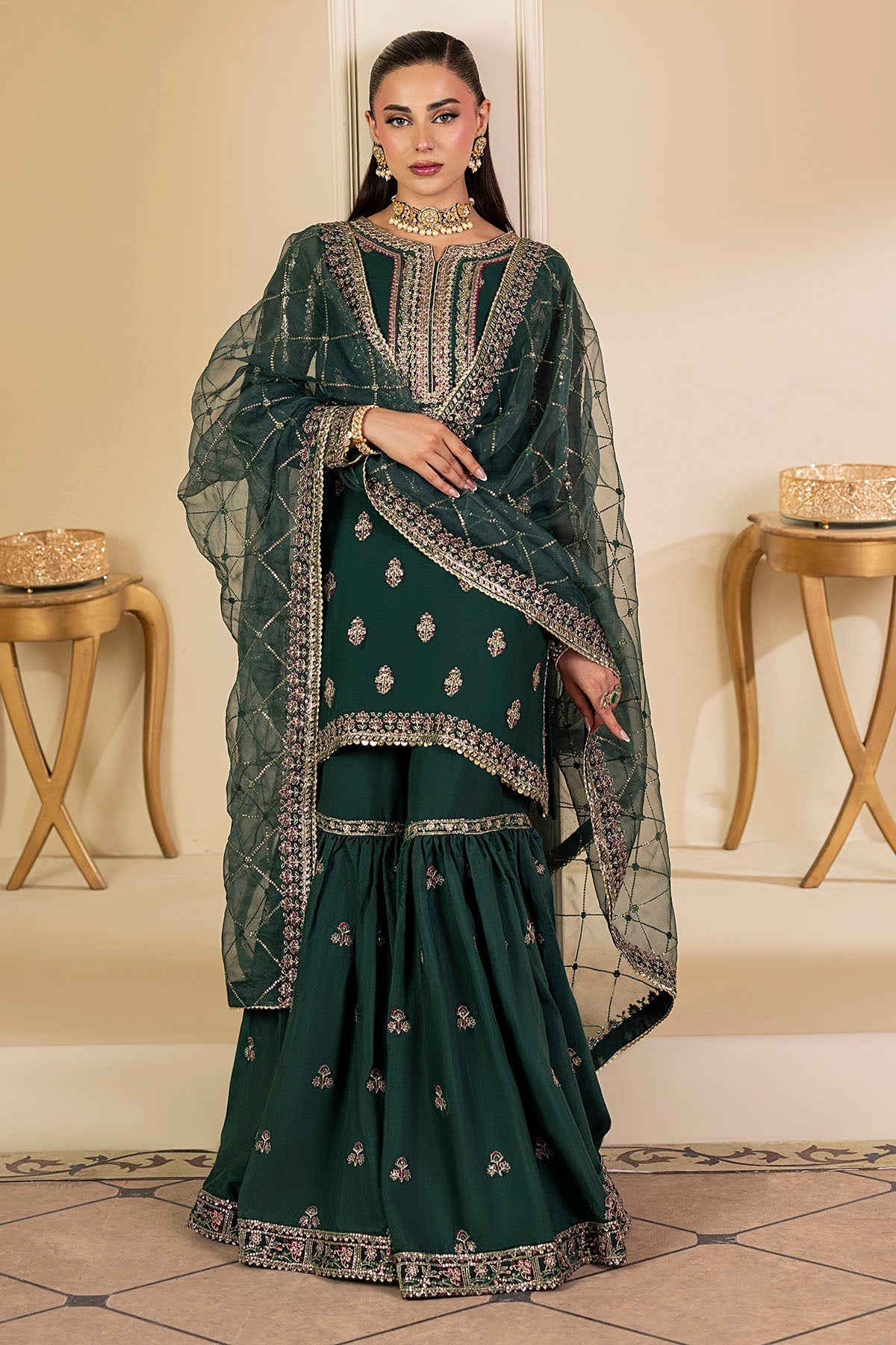 Motifz | Luxury Formal | 5135 - JADE - is Zinc dress from Motifz - Ladies Clothes - Maria Faisal