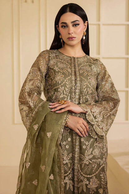 Motifz | Luxury Formal | 5137 - GREEN - is Green dress from Motifz - Ladies Clothes - Maria Faisal