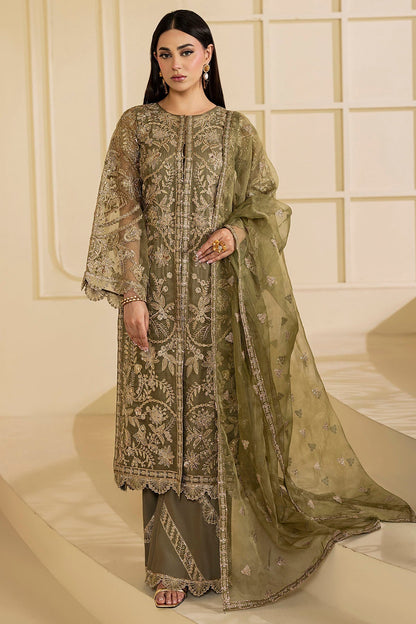 Motifz | Luxury Formal | 5137 - GREEN - is Green dress from Motifz - Ladies Clothes - Maria Faisal