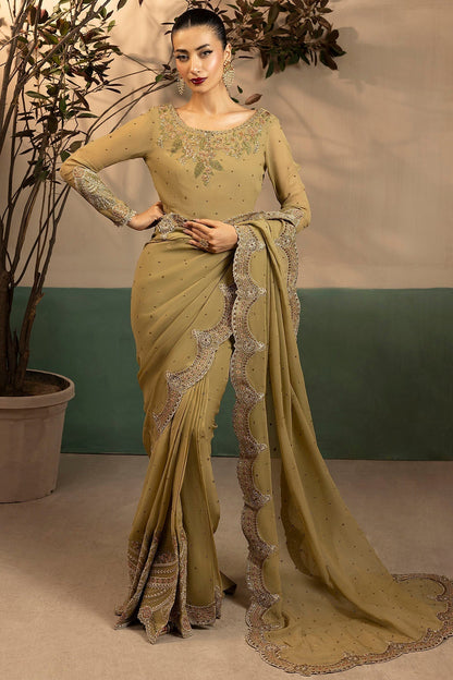 Motifz | Luxury Formal | 5580 - MISSY - is Beige dress from Motifz - Ladies Clothes - Maria Faisal