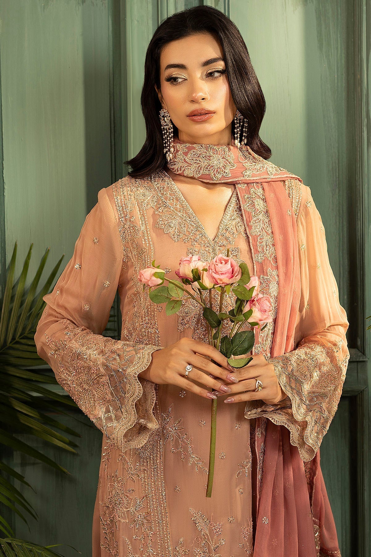 Motifz | Luxury Formal | 5583 - ELLA - is Blush Pink dress from Motifz - Ladies Clothes - Maria Faisal