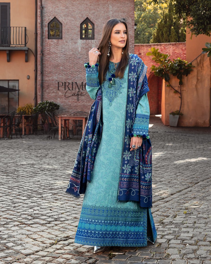 Mushq | Winter Broadway 25 | Chianti Glow - Casual Wear - available at Maria Faisal in UK and USA