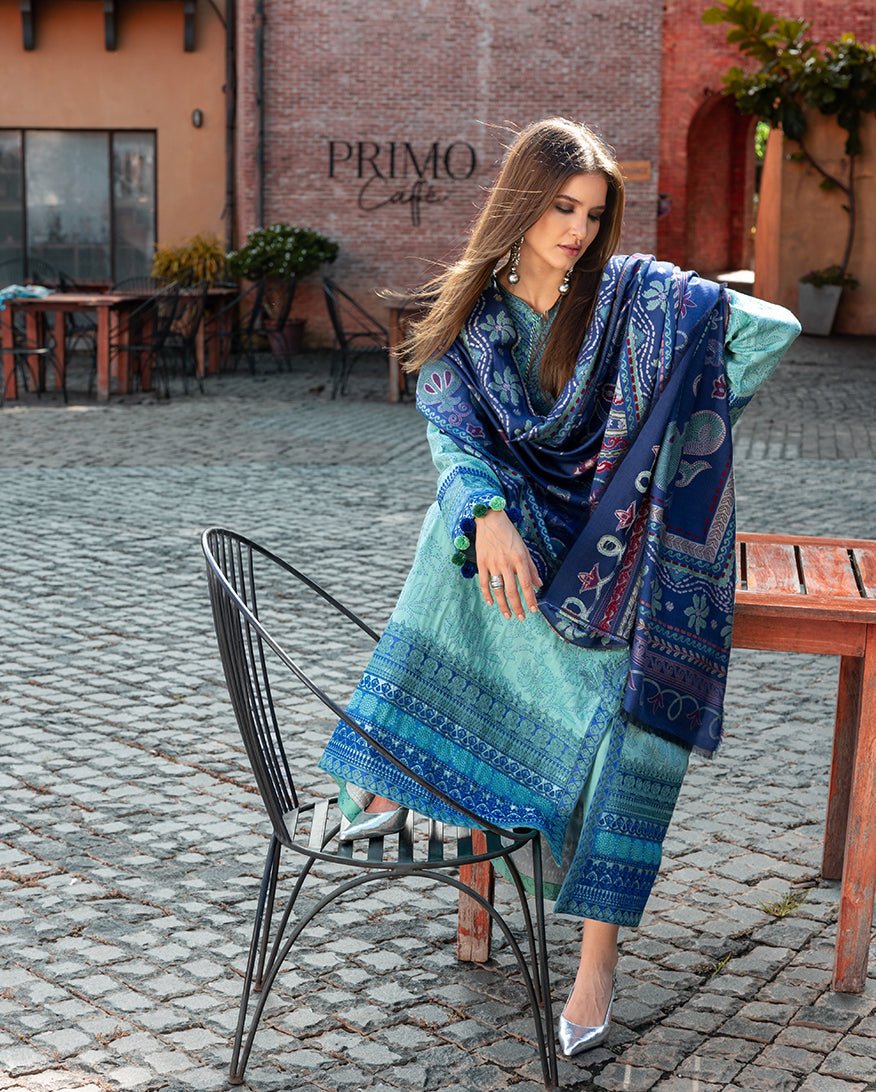 Mushq | Winter Broadway 25 | Chianti Glow - Casual Wear - available at Maria Faisal in UK and USA