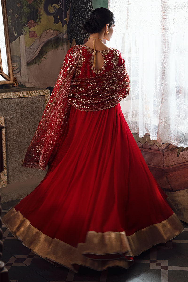 Mushq | Irha Kalidaar Chiffon Pret | RAYA - Wedding Dress - Maria Faisal