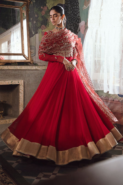 Mushq | Irha Kalidaar Chiffon Pret | RAYA - Wedding Dress - Maria Faisal