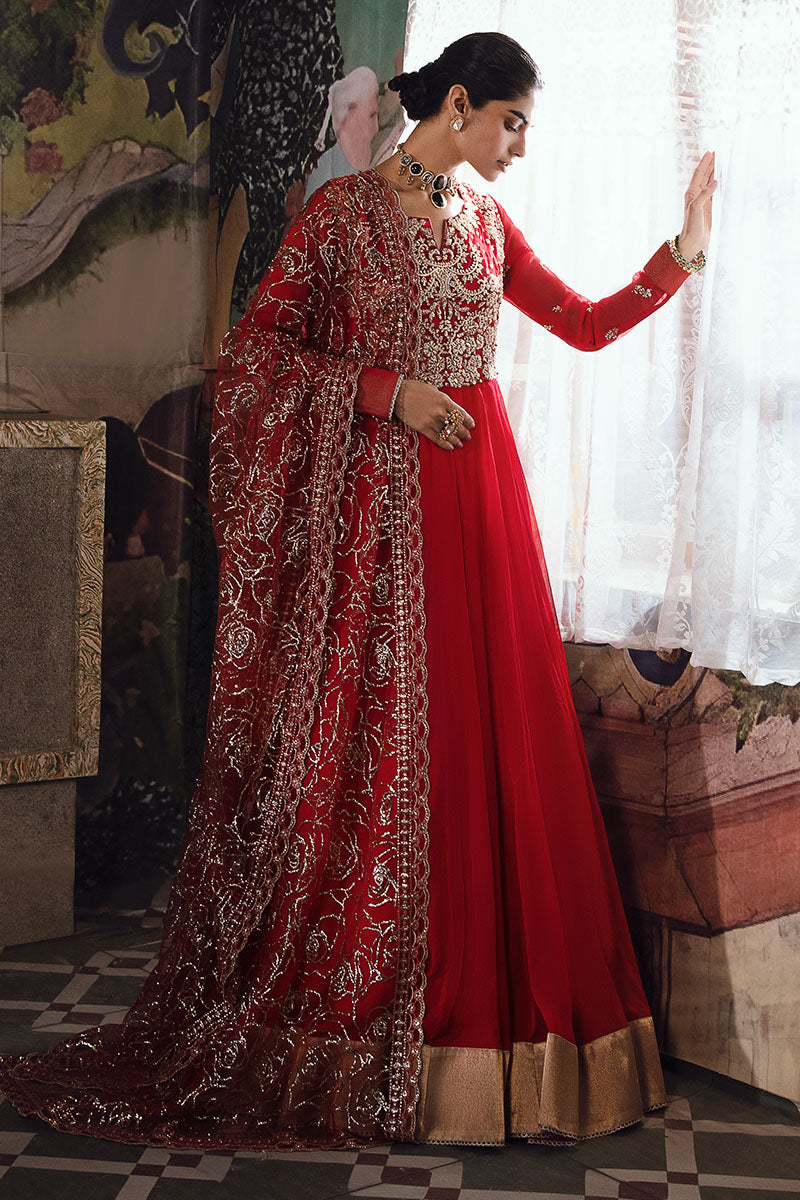 Mushq | Irha Kalidaar Chiffon Pret | RAYA - Wedding Dress - Maria Faisal