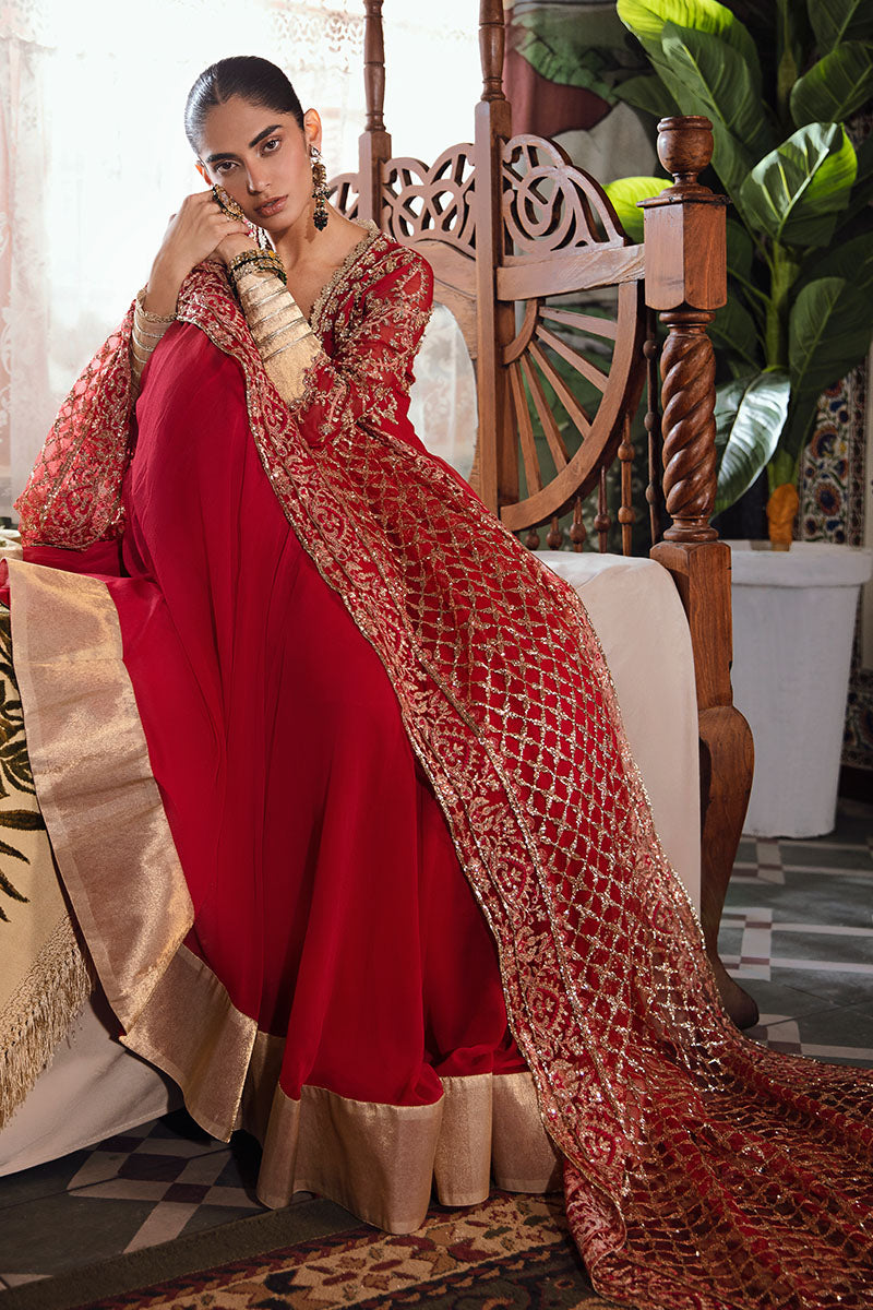 Mushq | Irha Kalidaar Chiffon Pret | MALIAH - Wedding Dress - Maria Faisal