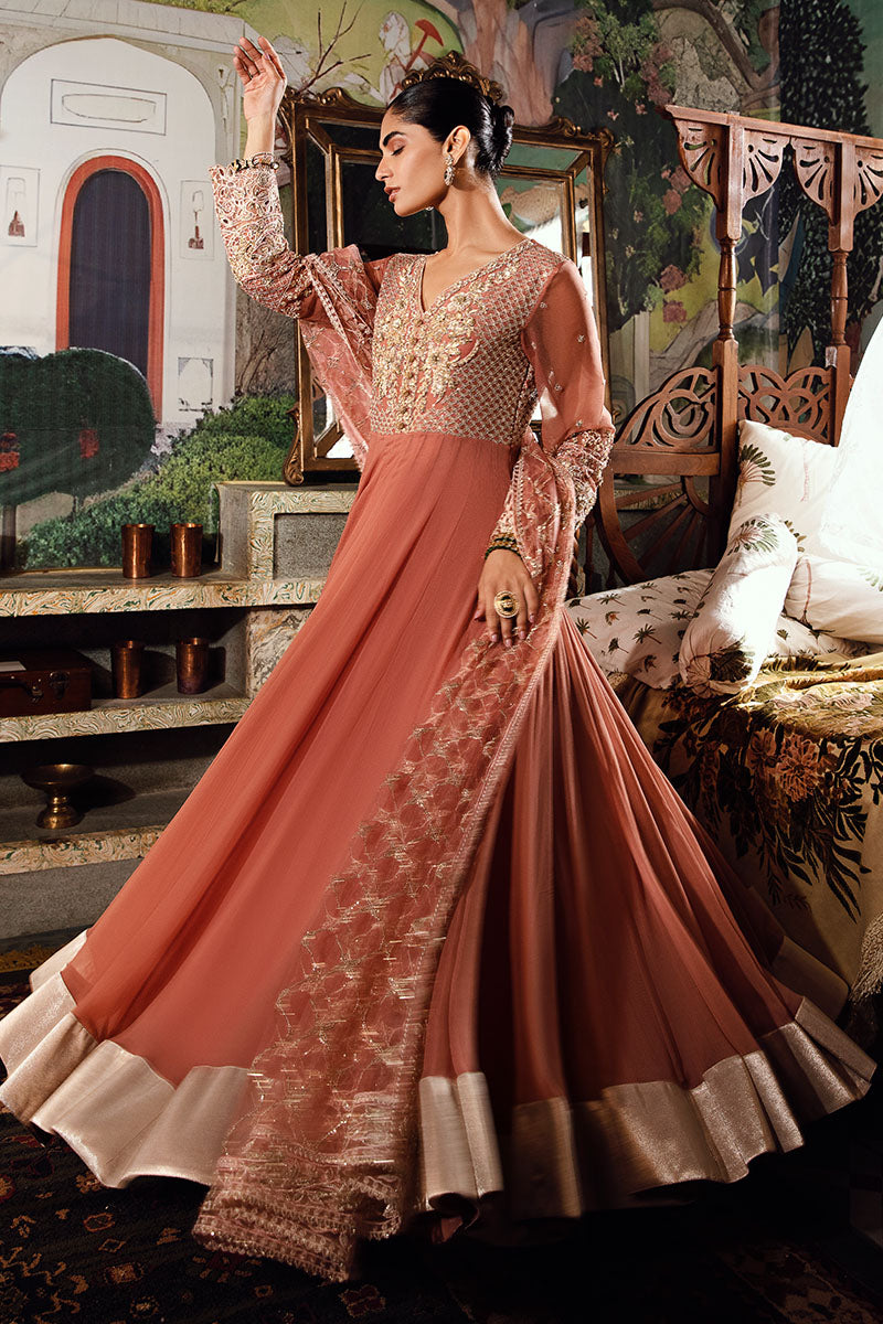 Mushq | Irha Kalidaar Chiffon Pret | AYLA - Wedding Dress - Maria Faisal