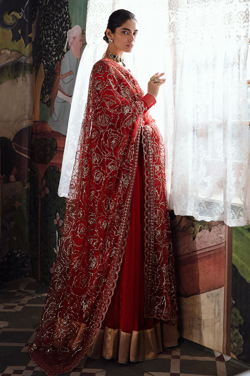Mushq | Irha Kalidaar Chiffon Pret | RAYA - Wedding Dress - Maria Faisal