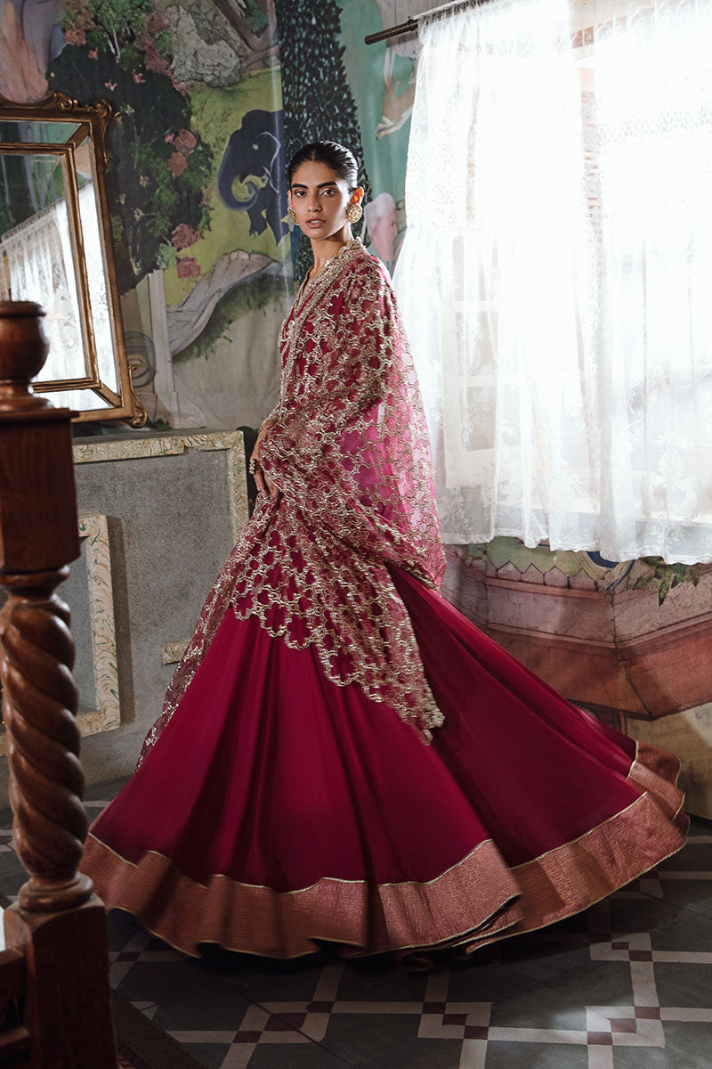 Mushq | Irha Kalidaar Chiffon Pret | NYRA - Wedding Dress - Maria Faisal