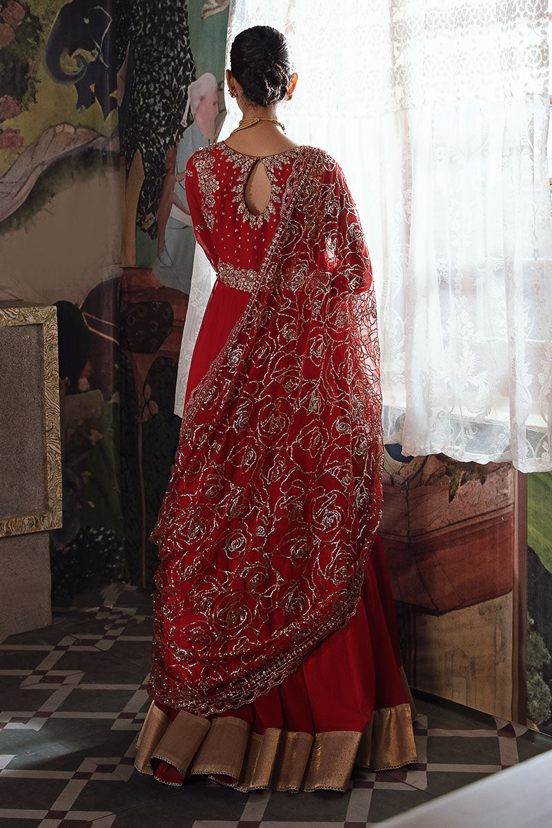 Mushq | Irha Kalidaar Chiffon Pret | RAYA - Wedding Dress - Maria Faisal