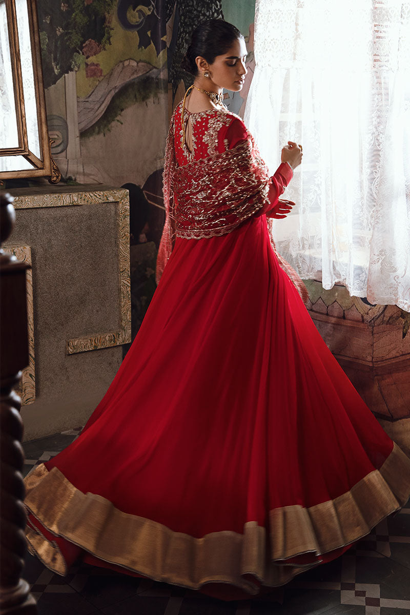 Mushq | Irha Kalidaar Chiffon Pret | RAYA - Wedding Dress - Maria Faisal