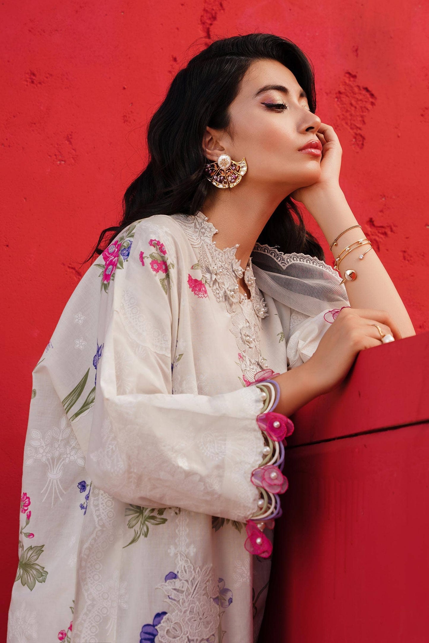 Sana Safinaz | Muzlin Spring 24 | M241-011A-CW - Ladies Clothes - Maria Faisal