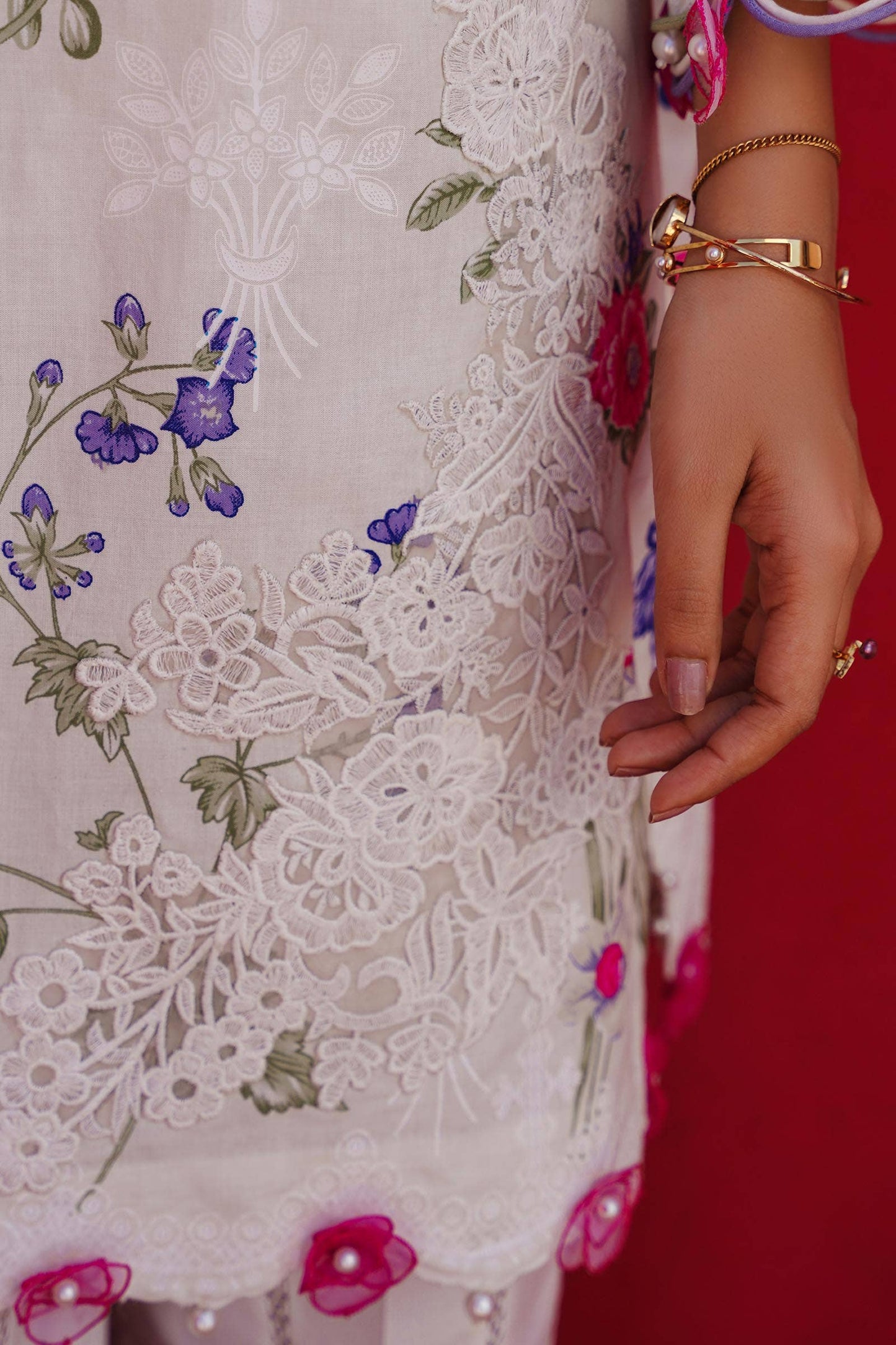 Sana Safinaz | Muzlin Spring 24 | M241-011A-CW - Ladies Clothes - Maria Faisal