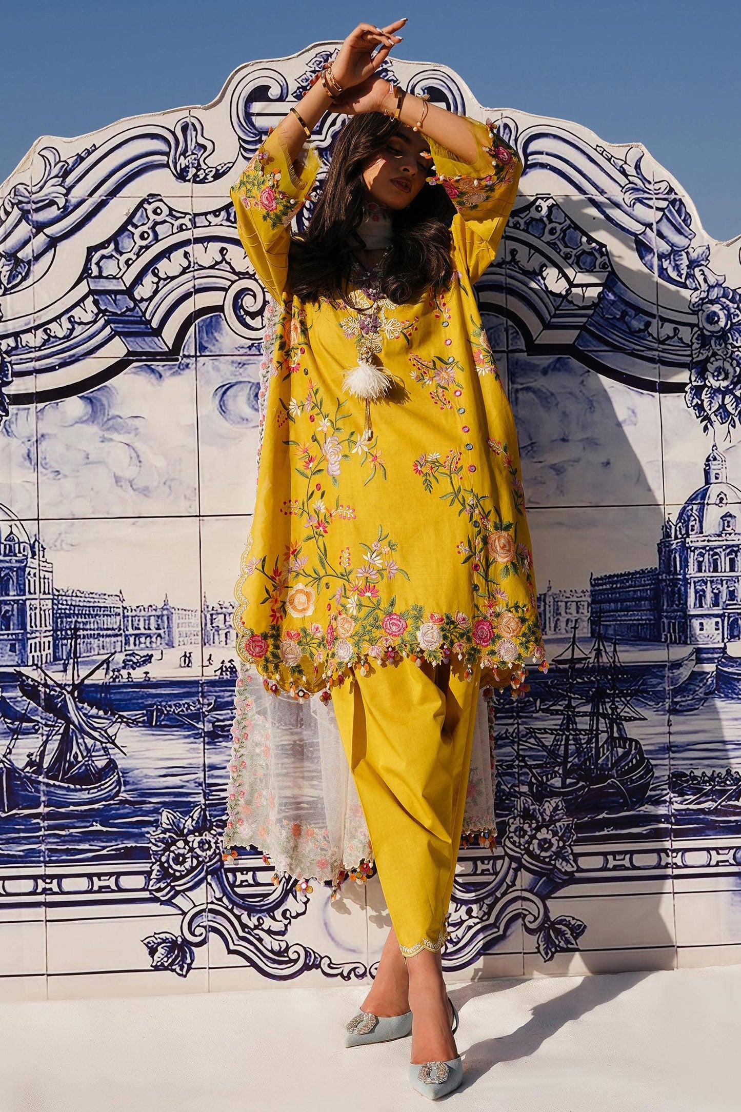 Sana Safinaz | Muzlin Spring 24 | M241-002A-CX - Ladies Clothes - Maria Faisal