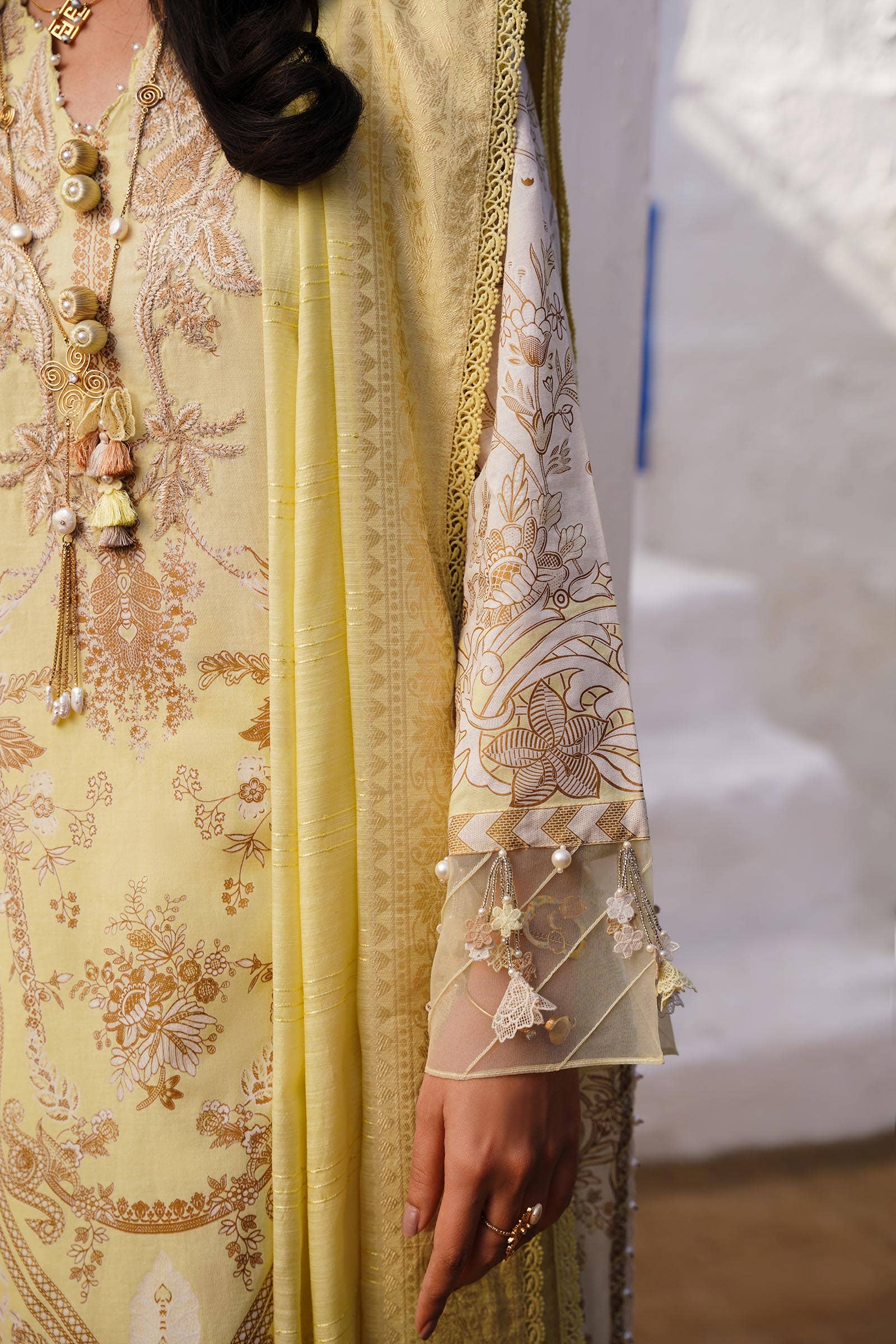 Sana Safinaz | Muzlin Spring 24 | M241-018A-CM - Ladies Clothes - Maria Faisal