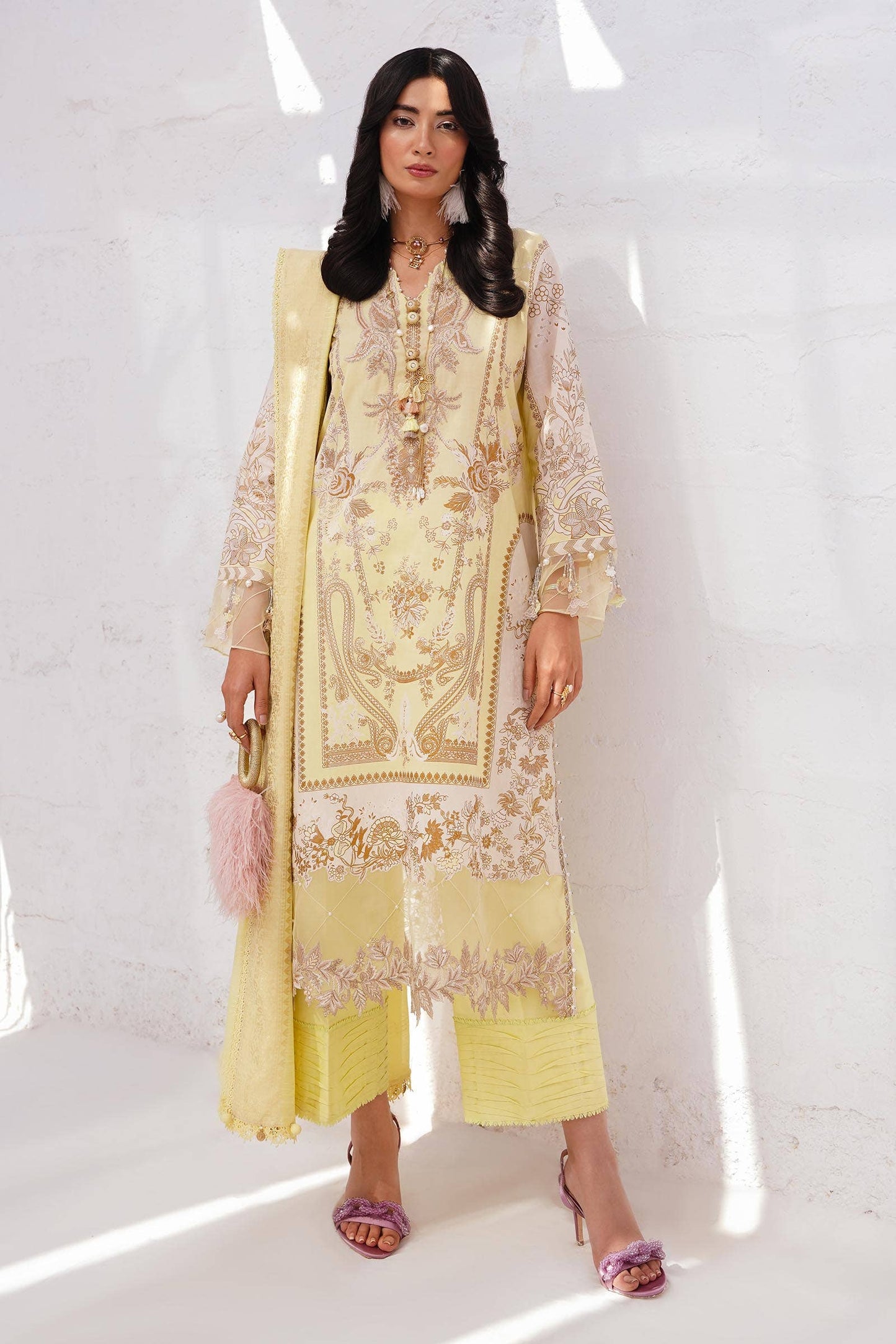 Sana Safinaz | Muzlin Spring 24 | M241-018A-CM - Ladies Clothes - Maria Faisal