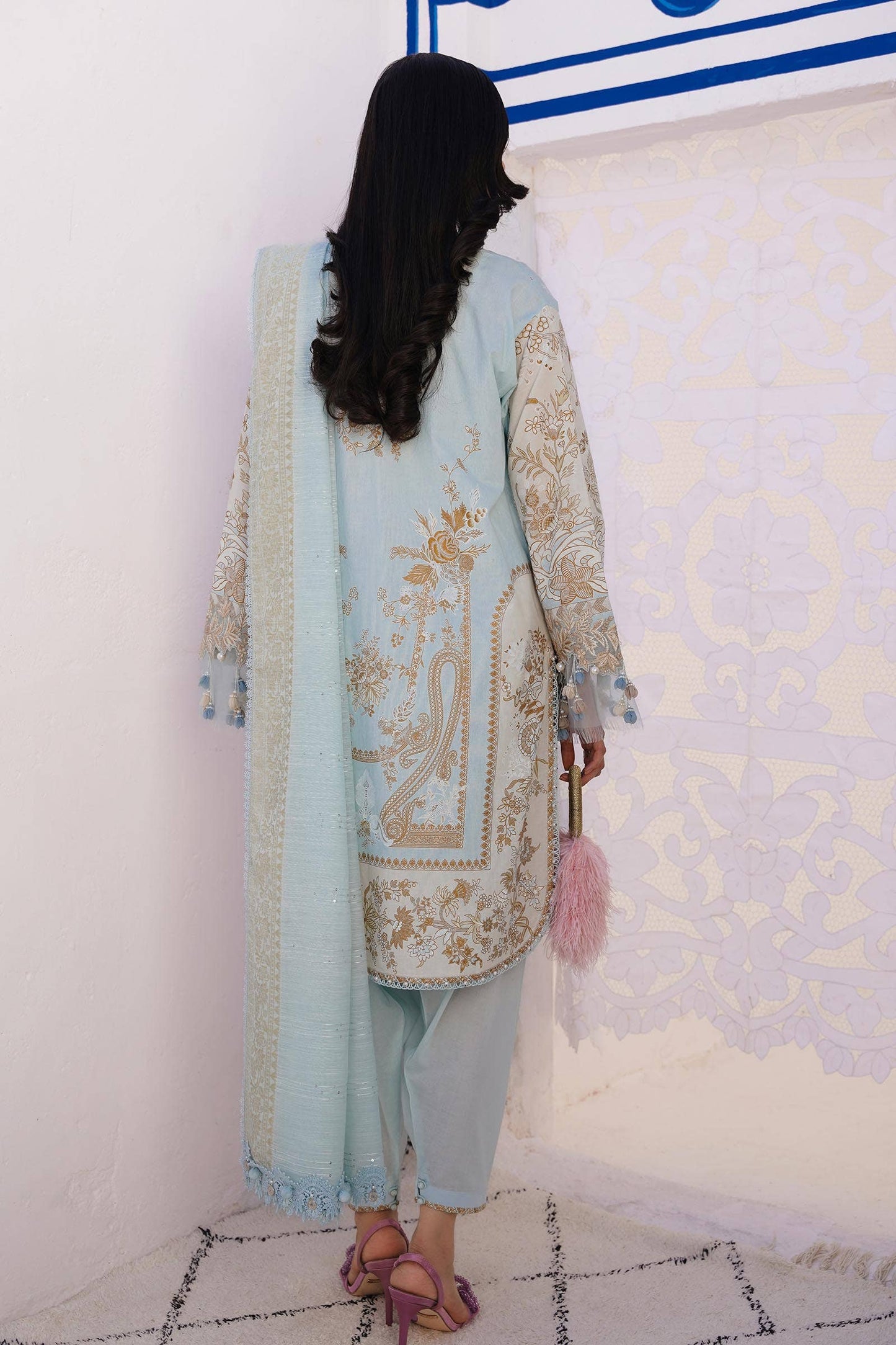 Sana Safinaz | Muzlin Spring 24 | M241-018B-CM - Ladies Clothes - Maria Faisal