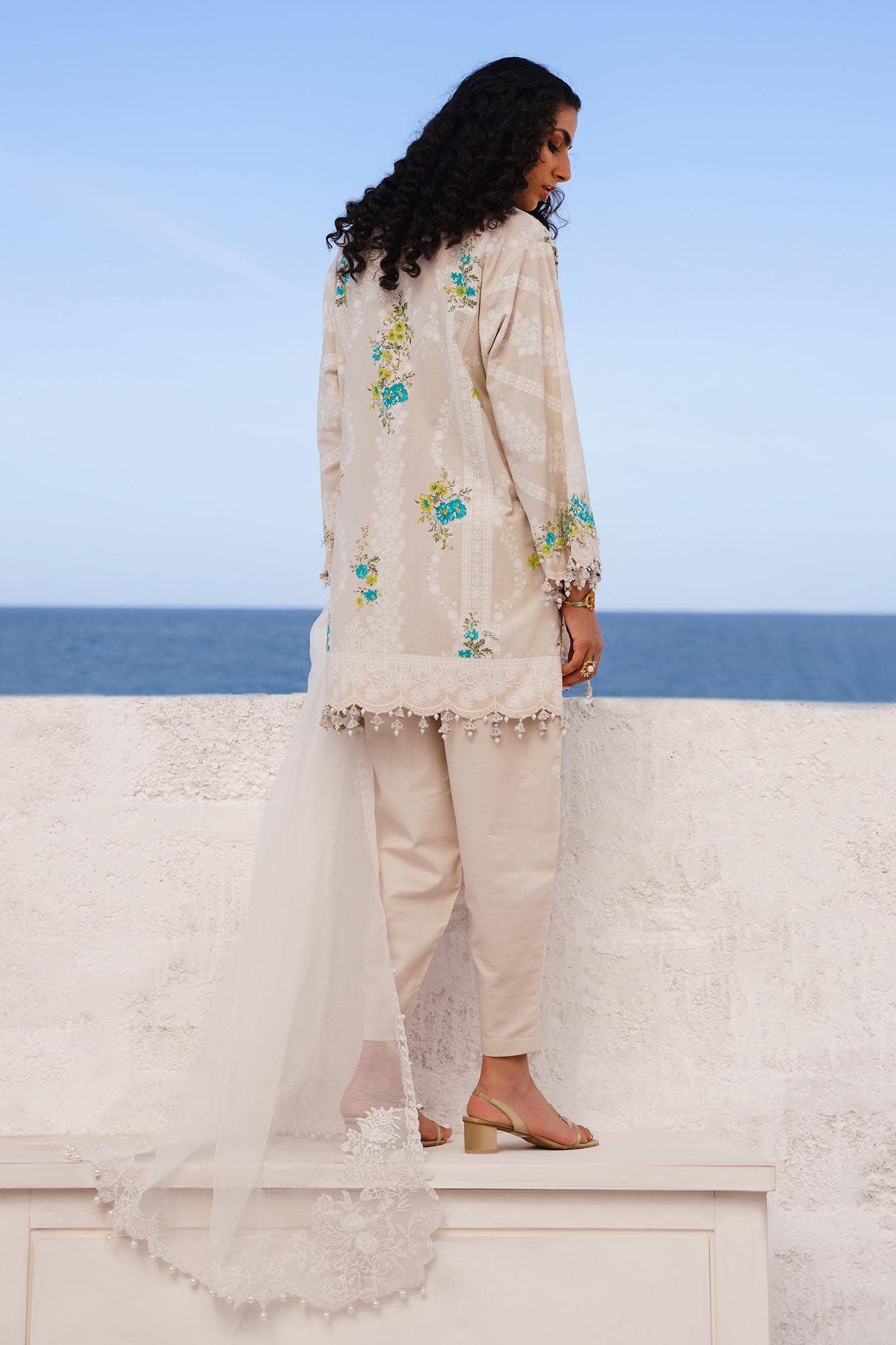 Sana Safinaz | Muzlin Spring 24 | M241-020A-CW - Ladies Clothes - Maria Faisal