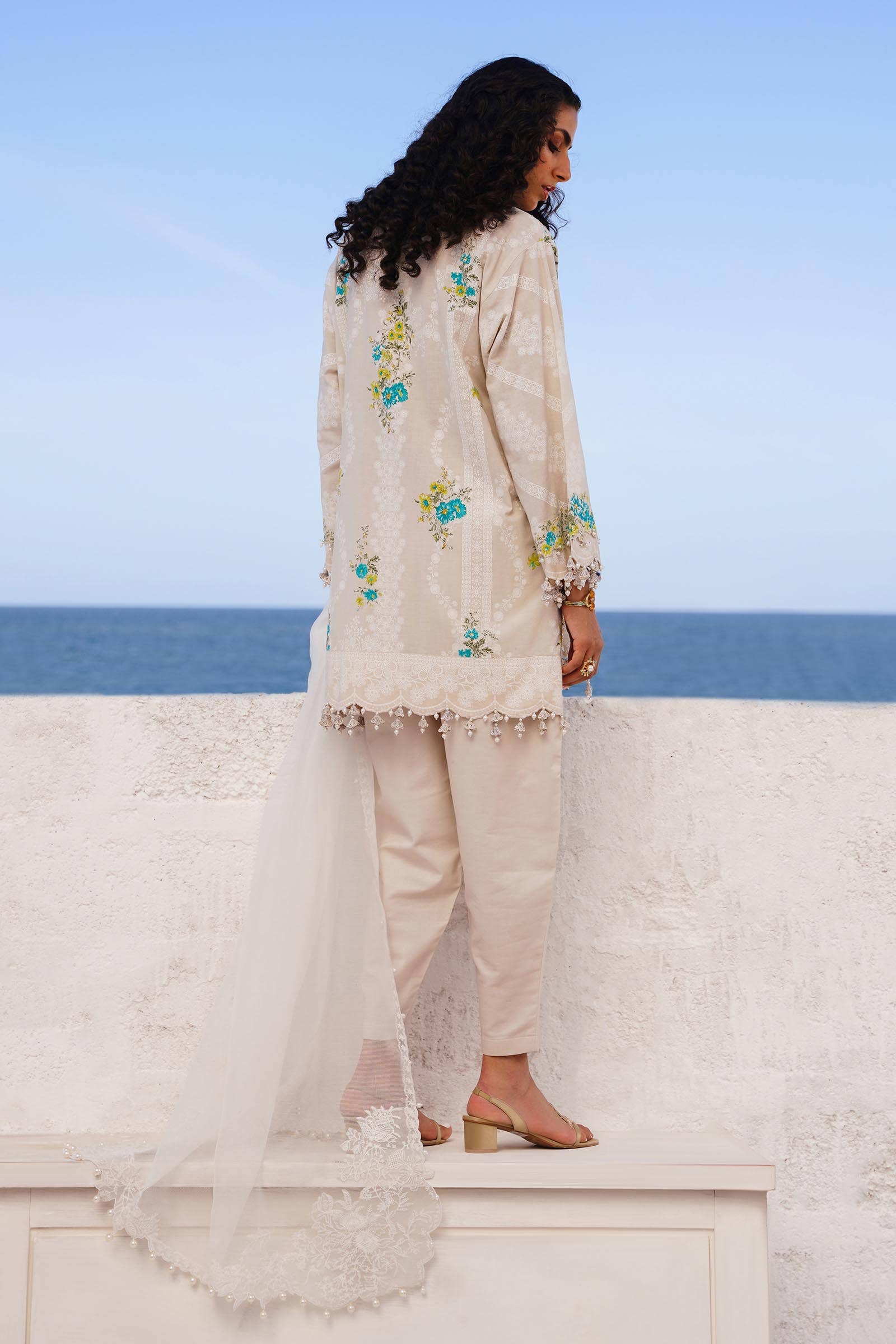 Sana Safinaz | Muzlin Spring 24 | M241-020A-CW - Ladies Clothes - Maria Faisal