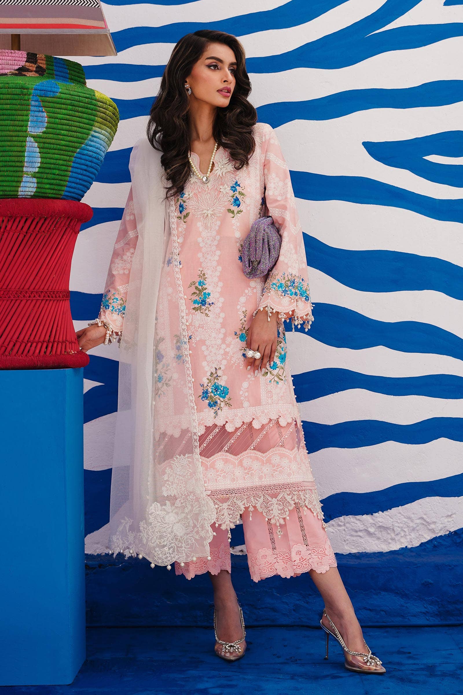 Sana Safinaz | Muzlin Spring 24 | M241-020B-CW - Ladies Clothes - Maria Faisal