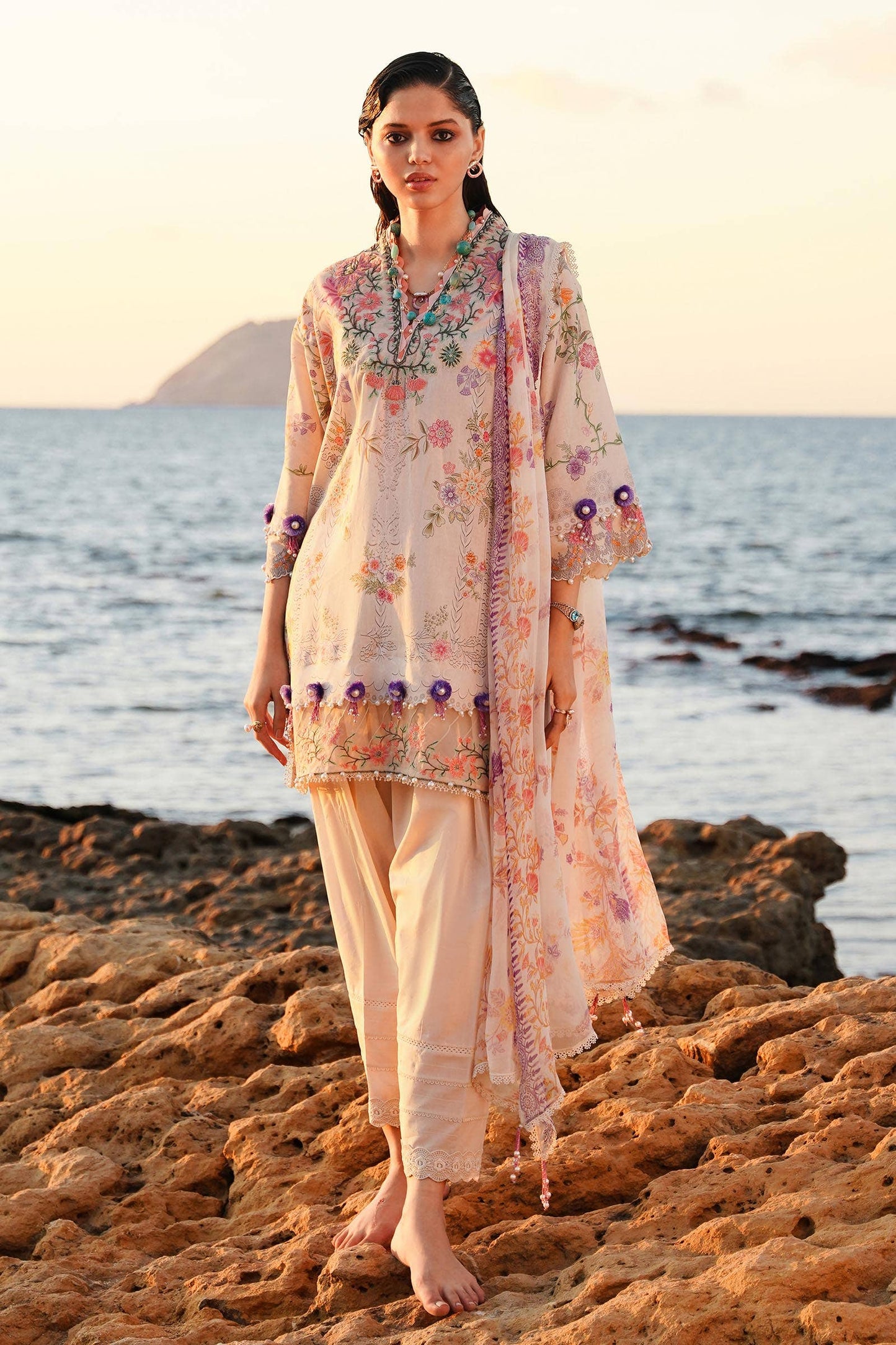 Sana Safinaz | Muzlin Spring 24 | M241-008A-CI - Ladies Clothes - Maria Faisal