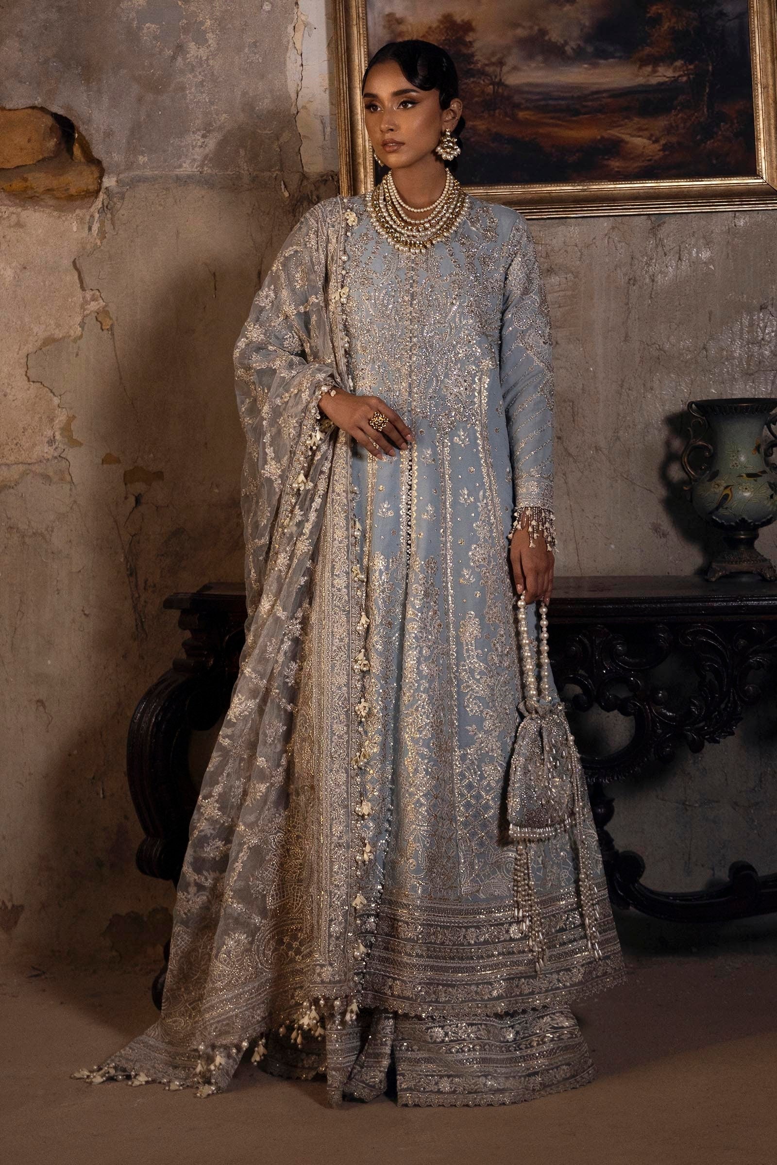 Sana Safinaz | Nura Festive | N251-008-3CT - Dress - available at Maria Faisal in UK and USA.