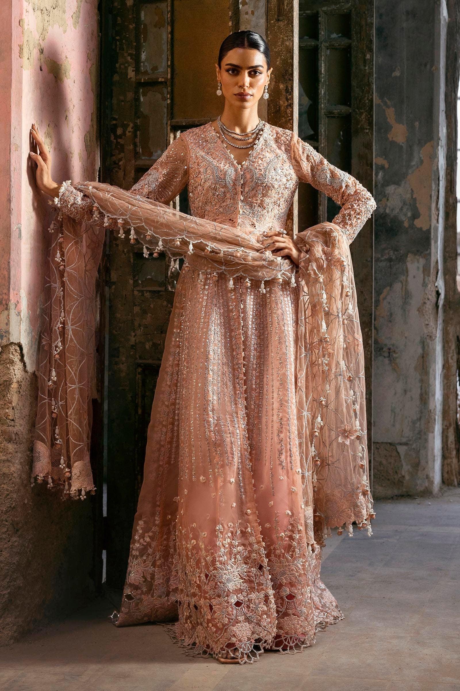Sana Safinaz | Nura Festive | N252-007-3CX - Dress - available at Maria Faisal in UK and USA.